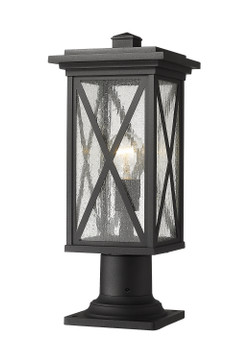 Exterior Post/Pier Head by Z-Lite ( 224 | 583PHMR-533PM-BK Brookside ) 