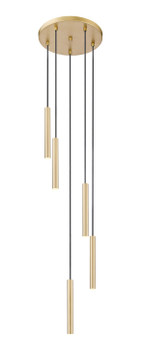 Pendants Multi-port/Cascade by Z-Lite ( 224 | 919MP12-5R-MGLD-LED Forest ) 