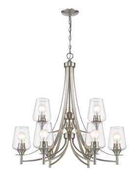 Mid. Chandeliers Glass Up by Z-Lite ( 224 | 473-9BN Joliet ) 