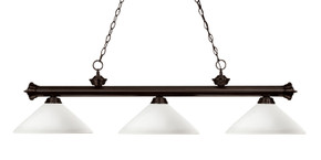 Linear/Island 3 Light Bar by Z-Lite ( 224 | 200-3BRZ-AMO14 Riviera ) 