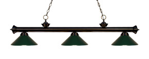 Linear/Island 3 Light Bar by Z-Lite ( 224 | 200-3BRZ-MDG Riviera ) 