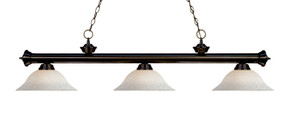 Linear/Island 3 Light Bar by Z-Lite ( 224 | 200-3BRZ-WM16 Riviera ) 