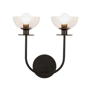 Sconces Double Glass by Alora ( 452 | WV515212MBCL Sylvia ) 