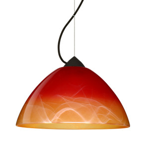Mini Pendants Glass Down by Besa ( 74 | 1KX-4201SL-BK Besa Tessa Pendant ) 