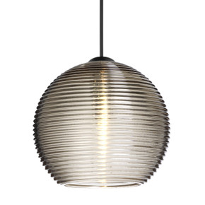 Mini Pendants Glass Down by Besa ( 74 | 1XT-461502-LED-BK Besa Kristall 6 Pendant ) 