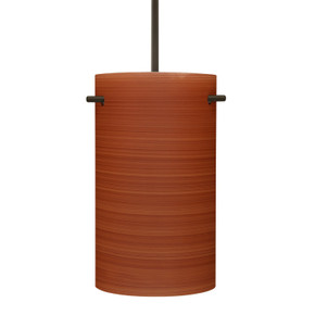 Mini Pendants Glass Down by Besa ( 74 | J-4005CH-LED-BR Besa Tamburo 5 Pendant ) 