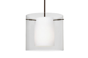 Mini Pendants Drum Shade by Besa ( 74 | 1TT-C18407-LED-BR Pahu ) 