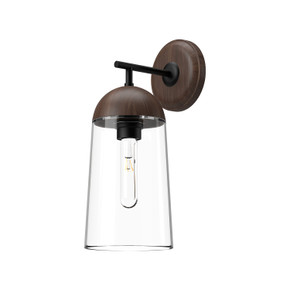 Sconces Single Glass by Alora ( 452 | WV542007MBWT Emil ) 