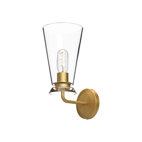 Sconces Single Glass by Alora ( 452 | WV570006BGCL Salem ) 