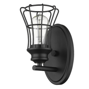 Sconces Single Glass by Acclaim Lighting ( 106 | IN41280BK Piers ) 