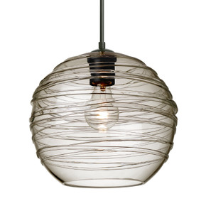 Mini Pendants Glass Down by Besa ( 74 | 1JT-462702-BK Besa Wave 10 Pendant ) 