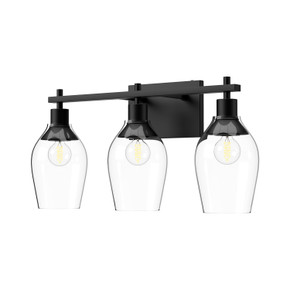 Bathroom Fixtures Three Lights by Alora ( 452 | VL538322MBCL Kingsley ) 