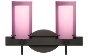 Bathroom Fixtures Two Lights by Besa ( 74 | 2SW-A44007-BR Pahu ) 