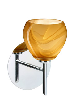 Sconces Single Glass by Besa ( 74 | 1SW-5605HN-CR Tay Tay ) 