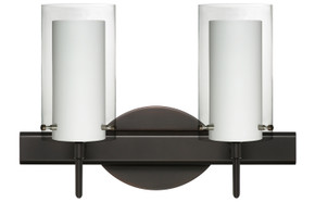 Bathroom Fixtures Two Lights by Besa ( 74 | 2SW-C44007-BR Pahu ) 