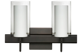Bathroom Fixtures Two Lights by Besa ( 74 | 2SW-C44007-BR-SQ Pahu ) 