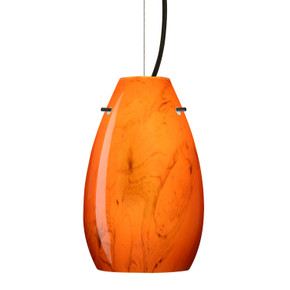 Mini Pendants Glass Down by Besa ( 74 | 1KX-4126HB-LED-BK Besa Pera 9 Pendant ) 