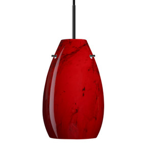 Mini Pendants Glass Down by Besa ( 74 | 1JT-4126MA-LED-BK Besa Pera 9 Pendant ) 