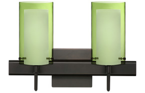 Bathroom Fixtures Two Lights by Besa ( 74 | 2SW-L44007-BR-SQ Pahu ) 