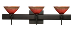 Bathroom Fixtures Three Lights by Besa ( 74 | 3SW-117681-BR-SQ Kona ) 