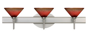 Bathroom Fixtures Three Lights by Besa ( 74 | 3SW-117681-SN Kona ) 