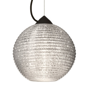 Mini Pendants Glass Down by Besa ( 74 | 1KX-4616GL-LED-BK Besa Kristall 8 Pendant ) 