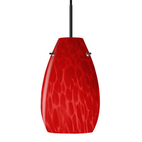 Mini Pendants Glass Down by Besa ( 74 | 1JT-4126RC-LED-BK Besa Pera 9 Pendant ) 