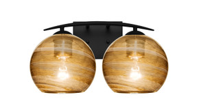 Bathroom Fixtures Two Lights by Besa ( 74 | 2WC-JILLYAM-EDIL-BK Besa Jilly Vanity ) 