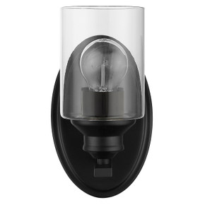 Sconces Single Glass by Acclaim Lighting ( 106 | IN41450BK Gemma ) 
