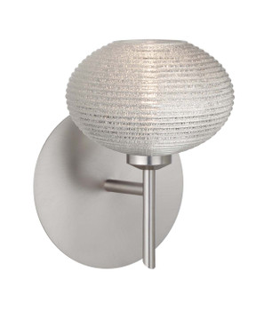 Sconces Single Glass by Besa ( 74 | 1SW-5612GL-SN Lasso ) 