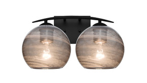 Bathroom Fixtures Two Lights by Besa ( 74 | 2WC-JILLYSM-BK Besa Jilly Vanity ) 