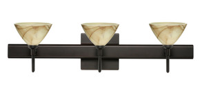 Bathroom Fixtures Three Lights by Besa ( 74 | 3SW-174383-BR-SQ Domi ) 