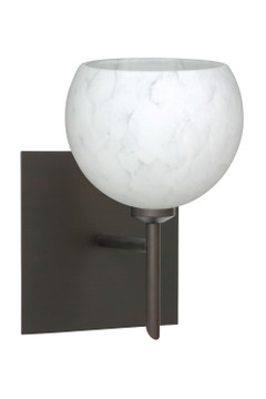 Sconces Single Glass by Besa ( 74 | 1SW-565819-BR-SQ Palla ) 