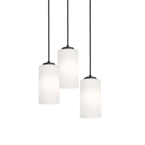 Mini Pendants 3 Light Cluster by AFX Lighting ( 162 | LEOP04MBBKRND3 Leo ) 