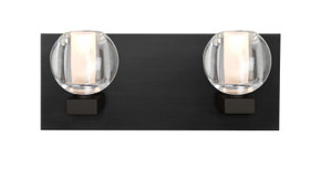 Bathroom Fixtures Two Lights by Besa ( 74 | 2WF-BOCACL-LED-BK Besa Boca 3 Vanity ) 