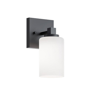 Sconces Single Glass by AFX Lighting ( 162 | LEOS0509MBBK Leo ) 