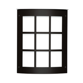 Exterior Wall Mt./Flush by Besa ( 74 | MOTO13GR-WA-BK Besa Outdoor Sconce Moto 13 Grid ) 
