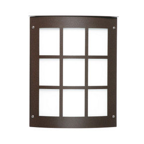 Exterior Wall Mt./Flush by Besa ( 74 | MOTO13GR-WA-BR Besa Outdoor Sconce Moto 13 Grid ) 