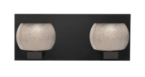 Bathroom Fixtures Two Lights by Besa ( 74 | 2WF-KENOSM-LED-BK Besa Keno Vanity ) 