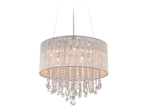 Flush Mounts Drum Shade by Avenue Lighting ( 192 | HF1500-SLV Beverly Dr. ) 
