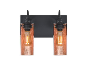 Bathroom Fixtures Two Lights by Besa ( 74 | 2WG-DUKECF-EDIL-BK Duke ) 
