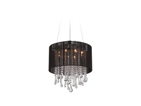 Mini Chandeliers Drum Shade by Avenue Lighting ( 192 | HF1501-BLK Beverly Dr. ) 