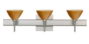 Bathroom Fixtures Three Lights by Besa ( 74 | 3SW-1743OK-SN-SQ Domi ) 
