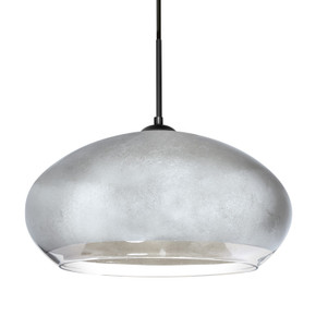Pendants Glass Down by Besa ( 74 | 1JC-4345SF-LED-BK Besa Brio 14 Pendant ) 
