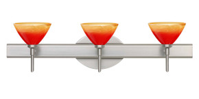 Bathroom Fixtures Three Lights by Besa ( 74 | 3SW-1743SL-SN Domi ) 