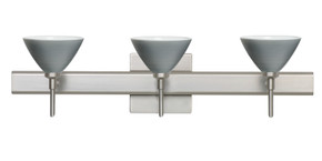 Bathroom Fixtures Three Lights by Besa ( 74 | 3SW-1743TN-SN-SQ Domi ) 