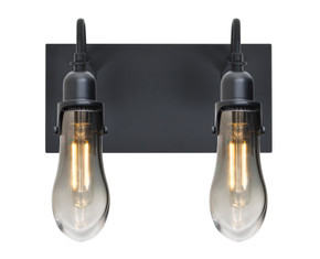 Bathroom Fixtures Two Lights by Besa ( 74 | 2WG-WISHSM-EDIL-BK Wish ) 