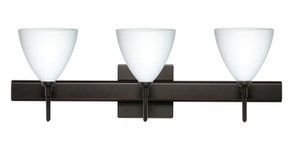 Bathroom Fixtures Three Lights by Besa ( 74 | 3SW-177907-BR-SQ Mia ) 