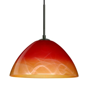 Mini Pendants Glass Down by Besa ( 74 | 1JT-4201SL-LED-BK Besa Tessa Pendant ) 
