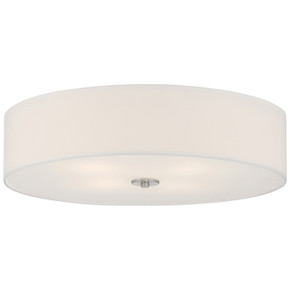 Flush Mounts Drum Shade by Access ( 18 | 64064LEDDLP-BS/WH Mid Town ) 